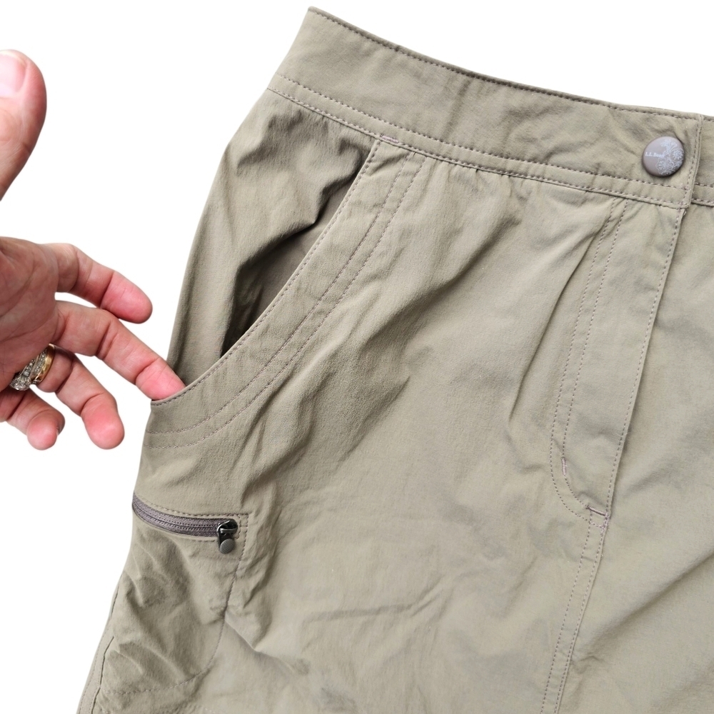 LL Bean Water-Repellent Comfort Trail Skort, Mid-Rise - Picture 7 of 9
